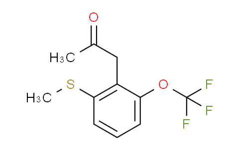 CAS No. 1806499-96-6, 1-(2-(Methylthio)-6-(trifluoromethoxy)phenyl)propan-2-one