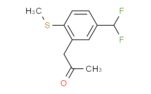 CAS No. 1804282-25-4, 1-(5-(Difluoromethyl)-2-(methylthio)phenyl)propan-2-one