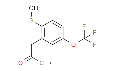CAS No. 1805749-18-1, 1-(2-(Methylthio)-5-(trifluoromethoxy)phenyl)propan-2-one