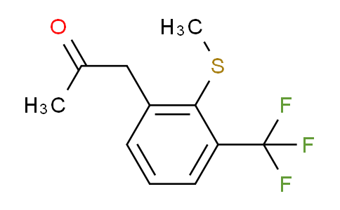 CAS No. 1804235-16-2, 1-(2-(Methylthio)-3-(trifluoromethyl)phenyl)propan-2-one