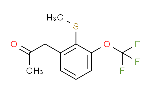 CAS No. 1806707-96-9, 1-(2-(Methylthio)-3-(trifluoromethoxy)phenyl)propan-2-one