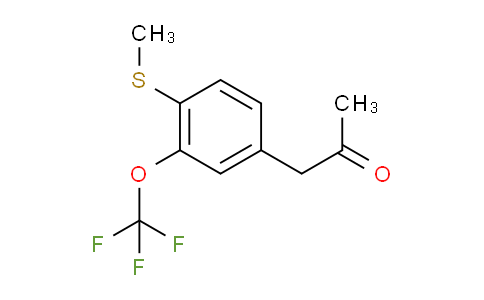 CAS No. 1806368-98-8, 1-(4-(Methylthio)-3-(trifluoromethoxy)phenyl)propan-2-one