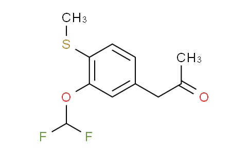 CAS No. 1803719-92-7, 1-(3-(Difluoromethoxy)-4-(methylthio)phenyl)propan-2-one
