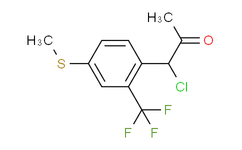 CAS No. 1806454-20-5, 1-Chloro-1-(4-(methylthio)-2-(trifluoromethyl)phenyl)propan-2-one