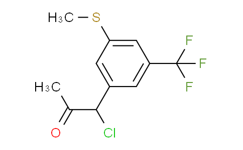 CAS No. 1806708-85-9, 1-Chloro-1-(3-(methylthio)-5-(trifluoromethyl)phenyl)propan-2-one