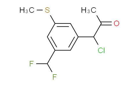CAS No. 1804035-31-1, 1-Chloro-1-(3-(difluoromethyl)-5-(methylthio)phenyl)propan-2-one
