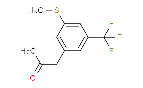 CAS No. 1806369-75-4, 1-(3-(Methylthio)-5-(trifluoromethyl)phenyl)propan-2-one