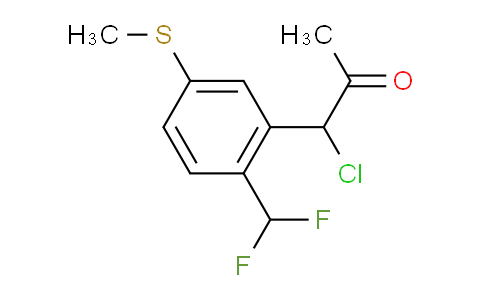 CAS No. 1806449-03-5, 1-Chloro-1-(2-(difluoromethyl)-5-(methylthio)phenyl)propan-2-one