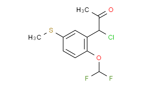CAS No. 1806557-19-6, 1-Chloro-1-(2-(difluoromethoxy)-5-(methylthio)phenyl)propan-2-one