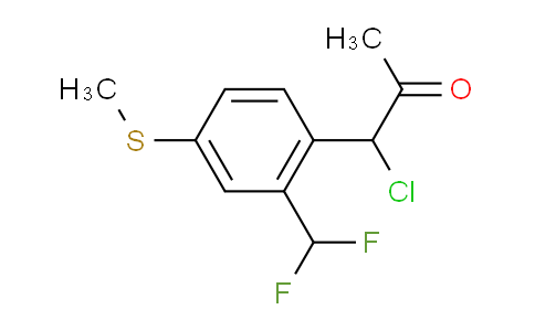 CAS No. 1806677-23-5, 1-Chloro-1-(2-(difluoromethyl)-4-(methylthio)phenyl)propan-2-one