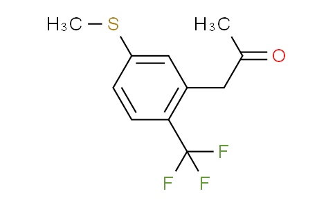 CAS No. 1493776-44-5, 1-(5-(Methylthio)-2-(trifluoromethyl)phenyl)propan-2-one