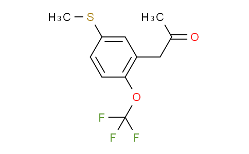 CAS No. 1804233-34-8, 1-(5-(Methylthio)-2-(trifluoromethoxy)phenyl)propan-2-one