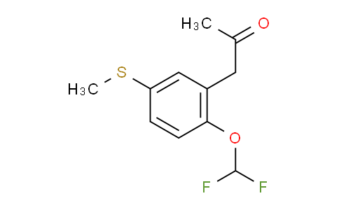 CAS No. 1804278-66-7, 1-(2-(Difluoromethoxy)-5-(methylthio)phenyl)propan-2-one