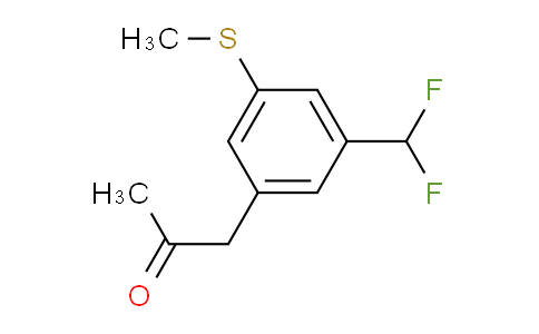CAS No. 1804035-21-9, 1-(3-(Difluoromethyl)-5-(methylthio)phenyl)propan-2-one