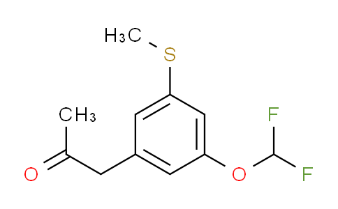 CAS No. 1804271-17-7, 1-(3-(Difluoromethoxy)-5-(methylthio)phenyl)propan-2-one
