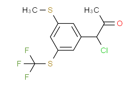 CAS No. 1806370-73-9, 1-Chloro-1-(3-(methylthio)-5-(trifluoromethylthio)phenyl)propan-2-one
