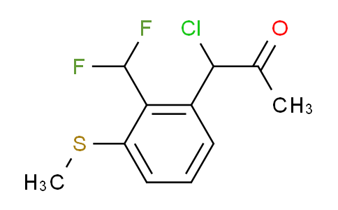 CAS No. 1804151-63-0, 1-Chloro-1-(2-(difluoromethyl)-3-(methylthio)phenyl)propan-2-one