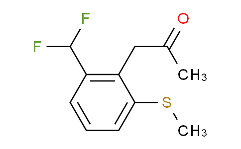 CAS No. 1804238-88-7, 1-(2-(Difluoromethyl)-6-(methylthio)phenyl)propan-2-one