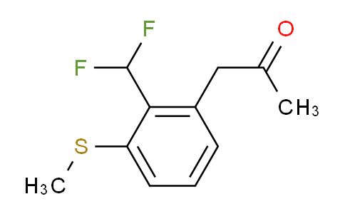 CAS No. 1804282-22-1, 1-(2-(Difluoromethyl)-3-(methylthio)phenyl)propan-2-one