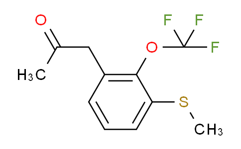 CAS No. 1805913-67-0, 1-(3-(Methylthio)-2-(trifluoromethoxy)phenyl)propan-2-one