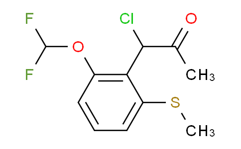 CAS No. 1803720-00-4, 1-Chloro-1-(2-(difluoromethoxy)-6-(methylthio)phenyl)propan-2-one