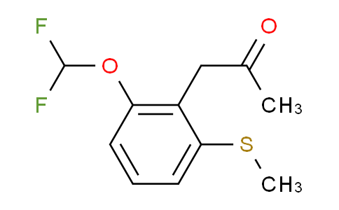 CAS No. 1806383-80-1, 1-(2-(Difluoromethoxy)-6-(methylthio)phenyl)propan-2-one