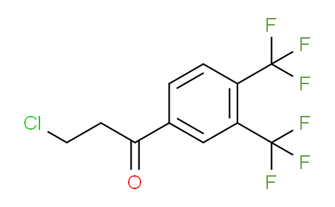CAS No. 1806360-13-3, 1-(3,4-Bis(trifluoromethyl)phenyl)-3-chloropropan-1-one