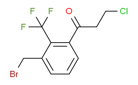 CAS No. 1804232-60-7, 1-(3-(Bromomethyl)-2-(trifluoromethyl)phenyl)-3-chloropropan-1-one