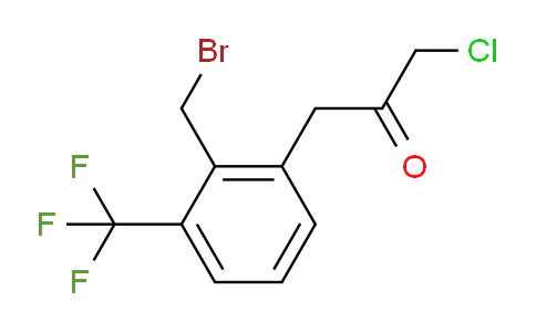 CAS No. 1803750-80-2, 1-(2-(Bromomethyl)-3-(trifluoromethyl)phenyl)-3-chloropropan-2-one