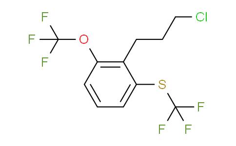 CAS No. 1806466-27-2, 1-(3-Chloropropyl)-2-(trifluoromethoxy)-6-(trifluoromethylthio)benzene