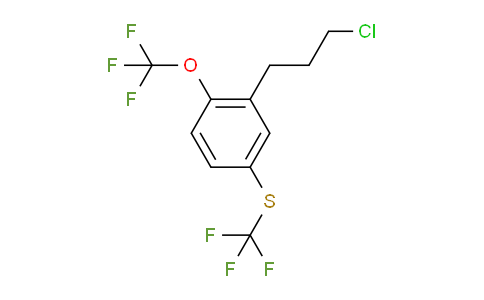 CAS No. 1806390-72-6, 1-(3-Chloropropyl)-2-(trifluoromethoxy)-5-(trifluoromethylthio)benzene
