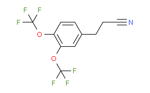 CAS No. 1803843-11-9, (3,4-Bis(trifluoromethoxy)phenyl)propanenitrile