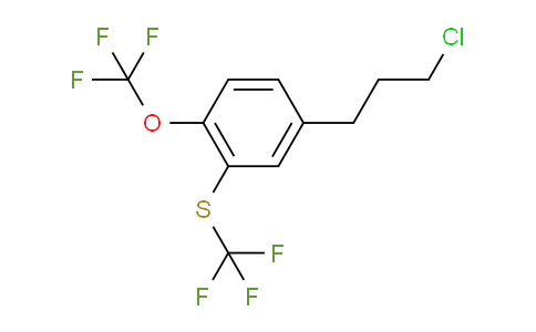 CAS No. 1806578-95-9, 1-(3-Chloropropyl)-4-(trifluoromethoxy)-3-(trifluoromethylthio)benzene