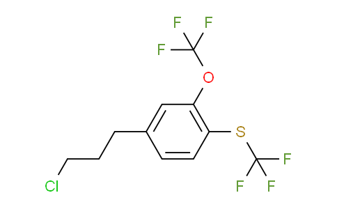 CAS No. 1804071-57-5, 1-(3-Chloropropyl)-3-(trifluoromethoxy)-4-(trifluoromethylthio)benzene