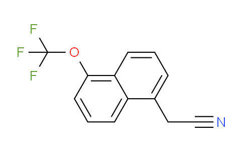 CAS No. 1261631-51-9, 1-(Trifluoromethoxy)naphthalene-5-acetonitrile