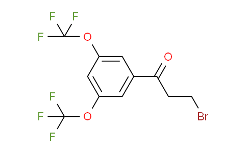 CAS No. 1806358-99-5, 1-(3,5-Bis(trifluoromethoxy)phenyl)-3-bromopropan-1-one