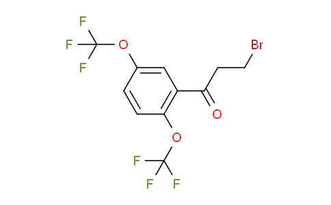 CAS No. 1807080-99-4, 1-(2,5-Bis(trifluoromethoxy)phenyl)-3-bromopropan-1-one