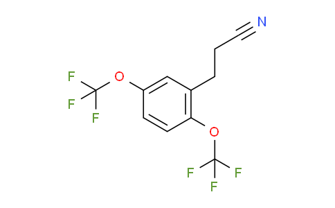 CAS No. 1804199-15-2, (2,5-Bis(trifluoromethoxy)phenyl)propanenitrile