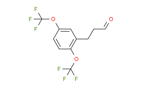 CAS No. 1803744-97-9, (2,5-Bis(trifluoromethoxy)phenyl)propanal