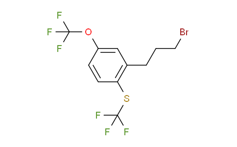 CAS No. 1806651-68-2, 1-(3-Bromopropyl)-5-(trifluoromethoxy)-2-(trifluoromethylthio)benzene