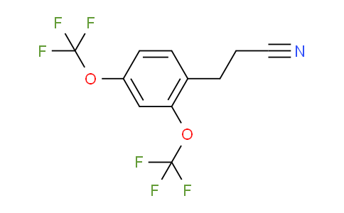 CAS No. 1804036-99-4, (2,4-Bis(trifluoromethoxy)phenyl)propanenitrile