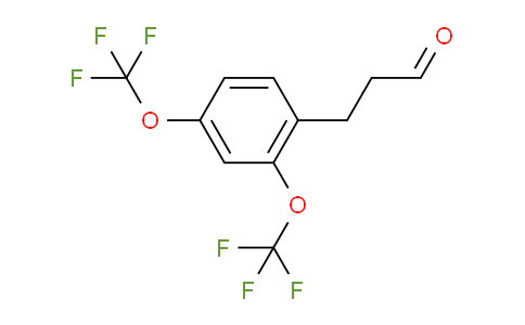 CAS No. 1803745-11-0, (2,4-Bis(trifluoromethoxy)phenyl)propanal