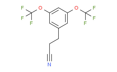CAS No. 1803744-91-3, (3,5-Bis(trifluoromethoxy)phenyl)propanenitrile