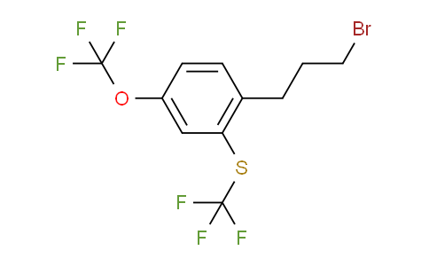 CAS No. 1806548-16-2, 1-(3-Bromopropyl)-4-(trifluoromethoxy)-2-(trifluoromethylthio)benzene