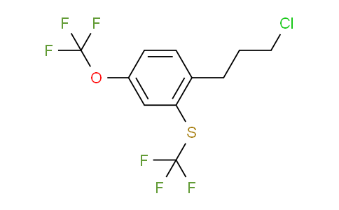 CAS No. 1806466-31-8, 1-(3-Chloropropyl)-4-(trifluoromethoxy)-2-(trifluoromethylthio)benzene