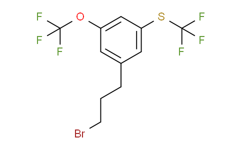 CAS No. 1804071-48-4, 1-(3-Bromopropyl)-3-(trifluoromethoxy)-5-(trifluoromethylthio)benzene