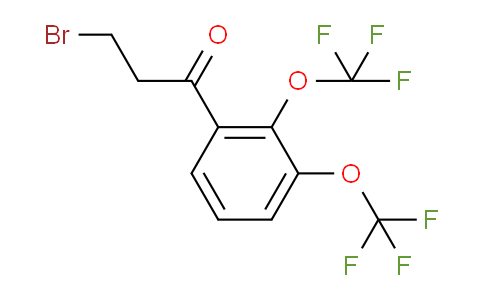 CAS No. 1806358-92-8, 1-(2,3-Bis(trifluoromethoxy)phenyl)-3-bromopropan-1-one