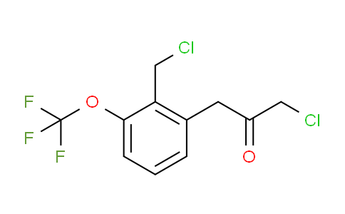 CAS No. 1804181-54-1, 1-Chloro-3-(2-(chloromethyl)-3-(trifluoromethoxy)phenyl)propan-2-one