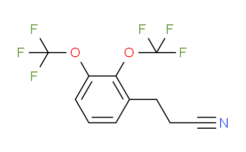 CAS No. 1803744-86-6, (2,3-Bis(trifluoromethoxy)phenyl)propanenitrile