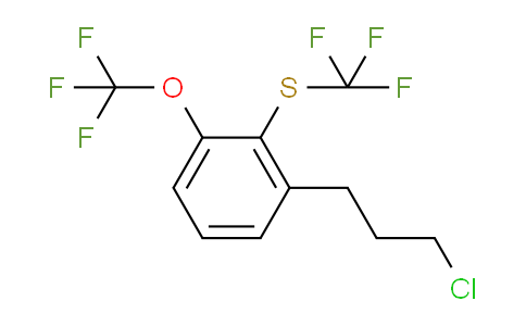 CAS No. 1805723-30-1, 1-(3-Chloropropyl)-3-(trifluoromethoxy)-2-(trifluoromethylthio)benzene